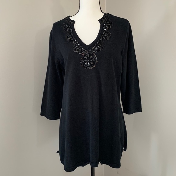 Lane Bryant sweater with bead and sequins 14-16W office career  wedding formal - Picture 1 of 16